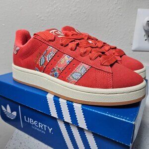 Adidas Campus 00s liberty london red floral size 6 womens sneaker New NWT
